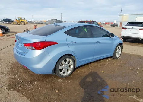 2013 Hyundai Elantra Limited z USA, uszkodzony, nr VIN KMHDH4AEXDU689728